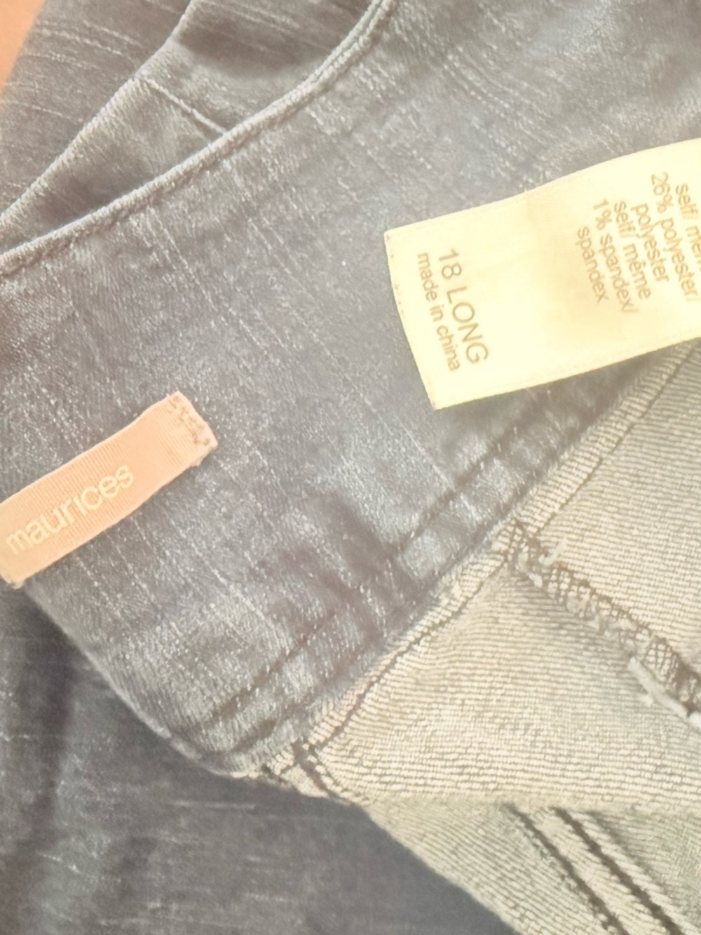 Maurices Women's Trouser Cut Jeans - Washed Navy